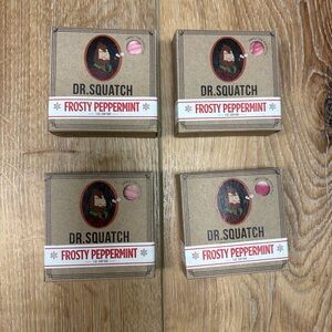 Dr SQUATCH Soap 4pc LOT Frosty Peppermint NEW 5oz Bars